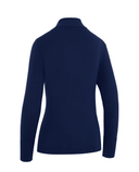 CALLAWAY Women's Soft-Stretch Navy Zip Neck Sweater CGGFG035 Blue Depths