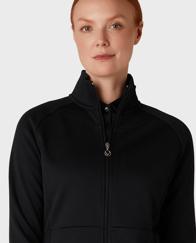 CALLAWAY Polo en Jersey Doublé au Dos en Polaire Thermique 077 Marine