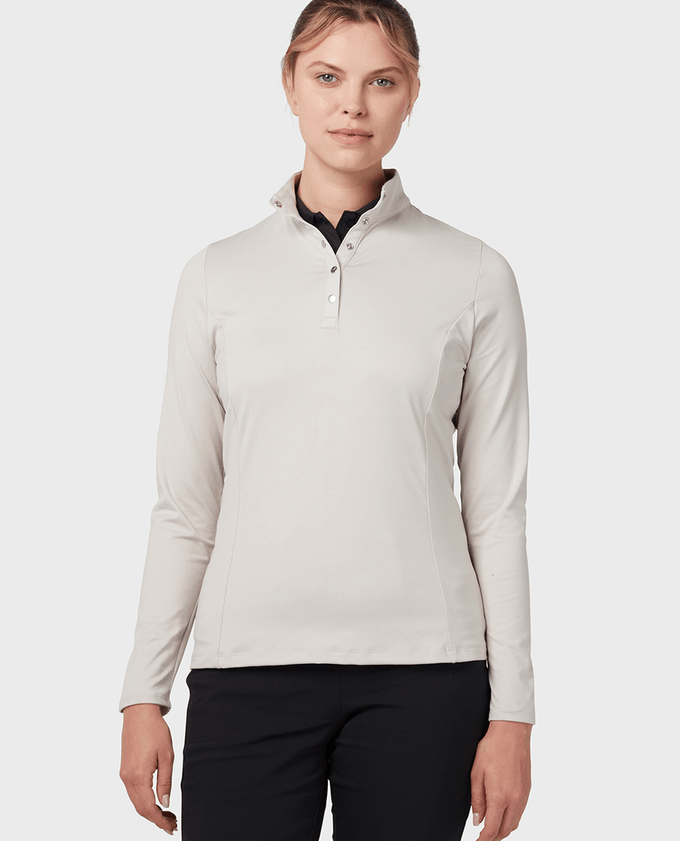 CALLAWAY Thermal Lined Jersey Polo CGKFC077 Chateau Grey