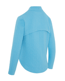 CALLAWAY 1/2 Zip Quilted Textured Top CGKFF077 Ethereal Blue