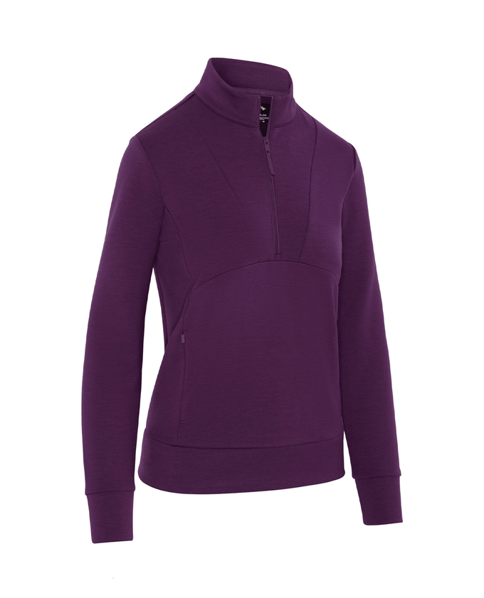 CALLAWAY 1/2 Zip Soft Touch Pullover CGKFF0H3 Gloxinia