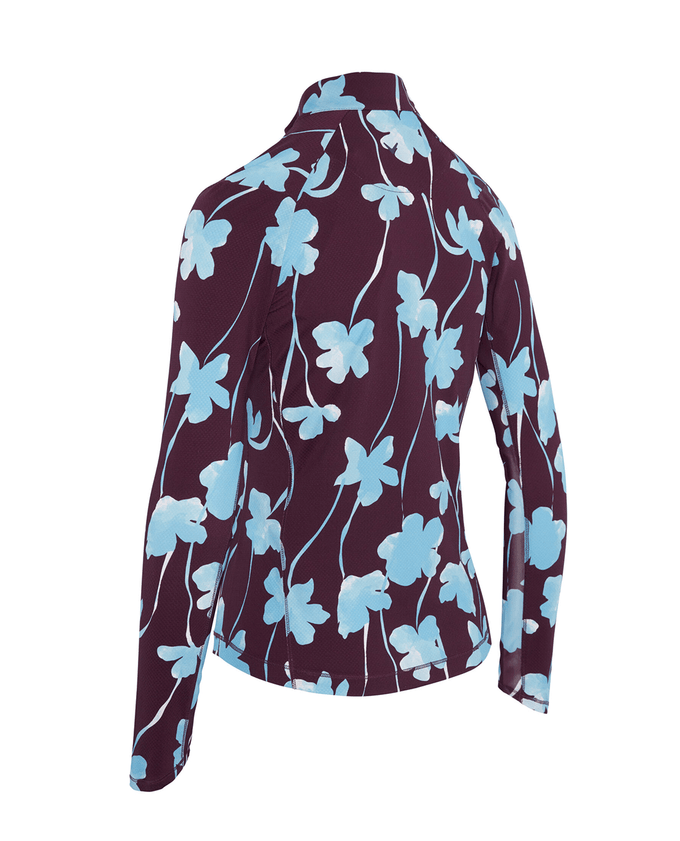 CALLAWAY Floral Print Winter Top CGKFF0J9 Potent Purple