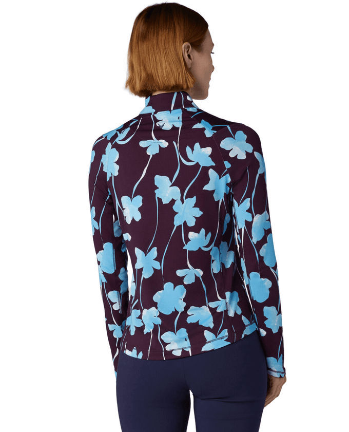 CALLAWAY Floral Print Winter Top CGKFF0J9 Potent Purple