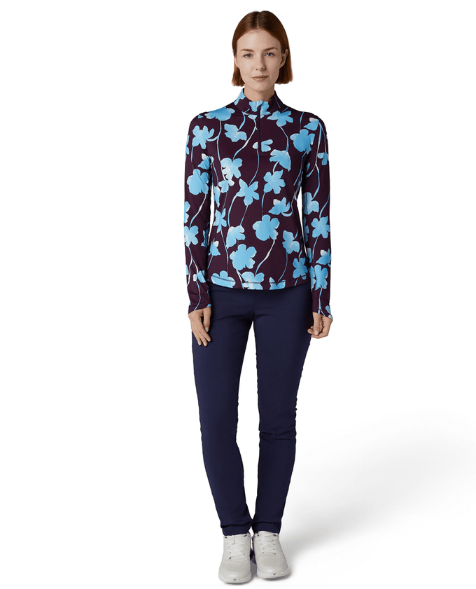 CALLAWAY Floral Print Winter Top CGKFF0J9 Potent Purple