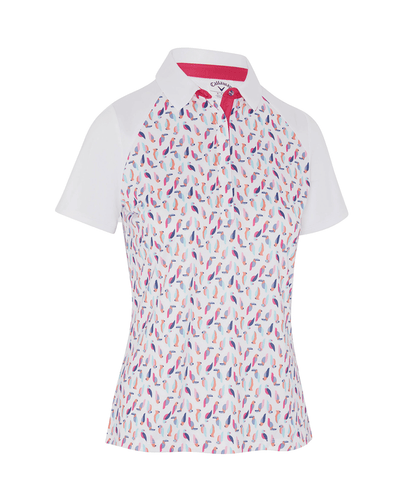 CALLAWAY Polo à manches longues à chevrons avec fermeture éclair 1/4 0A0 Blanc