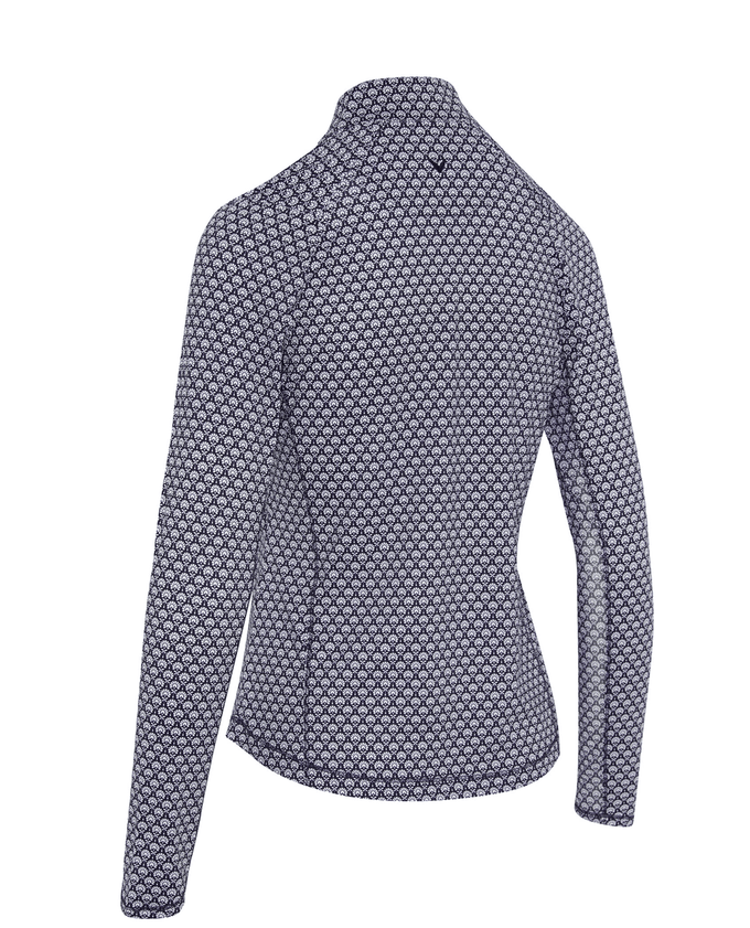 CALLAWAY Scarf Geo Sun Protection Long Sleeve Polo CGKSG017 Navy