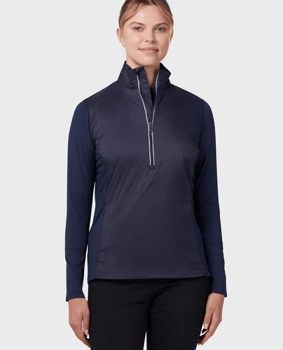 CALLAWAY Polo en Jersey Doublé au Dos en Polaire Thermique 077 Marine