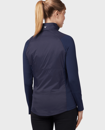 CALLAWAY Polo en Jersey Doublé au Dos en Polaire Thermique 077 Marine