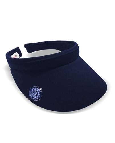 Clip Golf Visor with Ball Marker - Navy