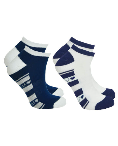 PURE GOLF Dixie 2 Pack Sock Navy