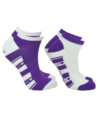 PURE GOLF Dixie 2 Pack Sock Purple