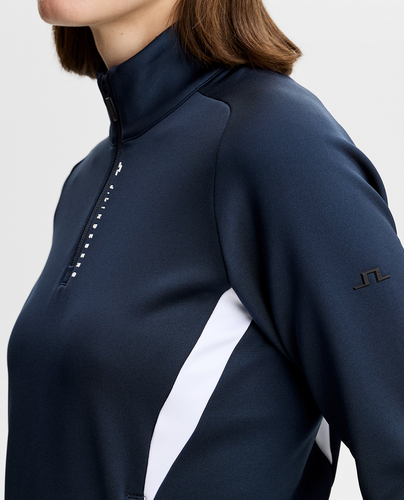J.Lindeberg Selena Full Zip Mid Layer Navy