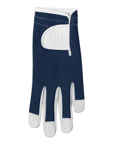 PURE GOLF Eden Plain Cabretta Leather Gloves - Navy