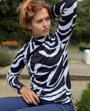 SWING OUT SISTER Shadow Winter Roll Neck Lynx Lime