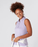 SWING OUT SISTER Amelie Sleeveless Polo Digital Lavender
