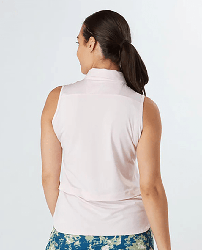 SWING OUT SISTER Amelie Sleeveless Polo Cherry Blossom