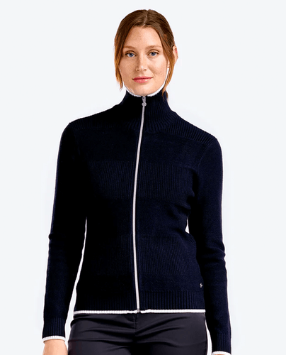 NIVO Mona Full Zip Cardigan 201 Navy