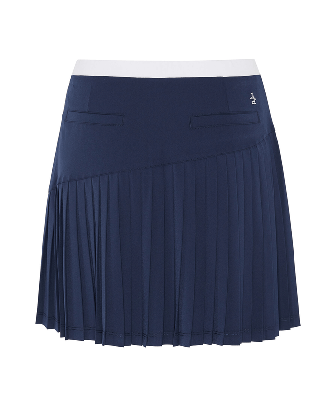 ORIGINAL PENGUIN Asymmetrical Pleat Skort OGBSE070 Navy