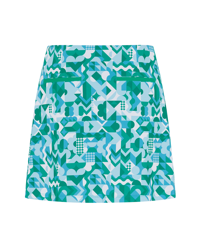 ORIGINAL PENGUIN Spliced Geo Skort OGKBSG09 40cm Emerald