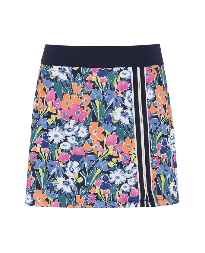 ORIGINAL PENGUIN Asymmetrical Zip-Pleat Skort OGKBSG16 40cm Sketch Floral