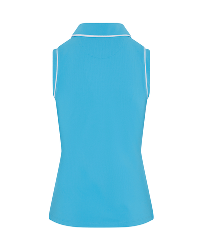 ORIGINAL PENGUIN Veronica Sleeveless Polo OGKSE047 Aquarius