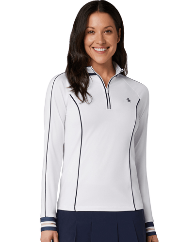 ORIGINAL PENGUIN Sun Protection Long Sleeve Polo OGKSG023 White