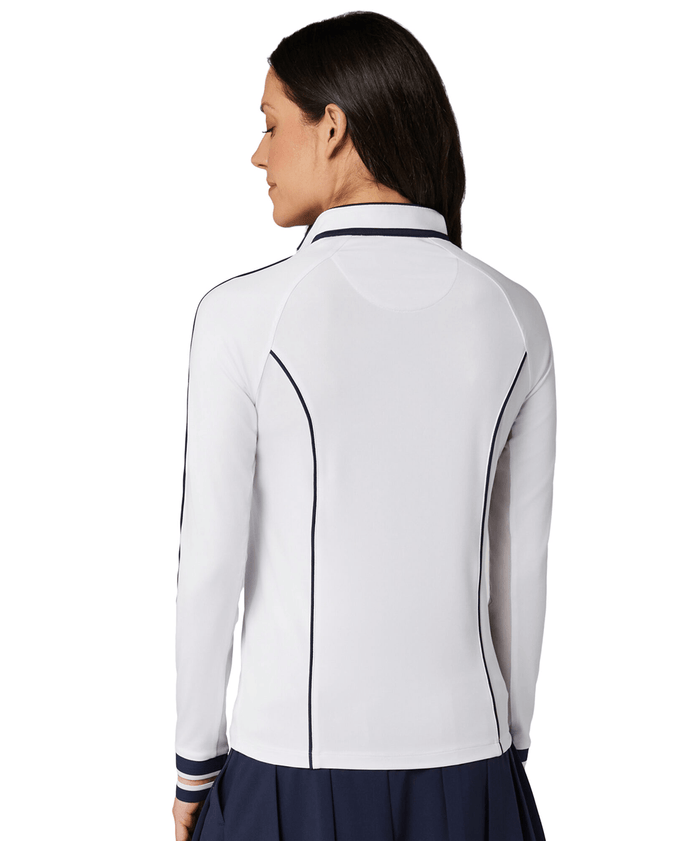 ORIGINAL PENGUIN Sun Protection Long Sleeve Polo OGKSG023 White