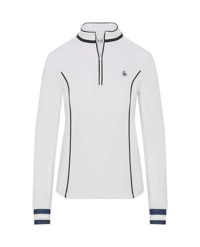 ORIGINAL PENGUIN Sun Protection Long Sleeve Polo OGKSG023 White