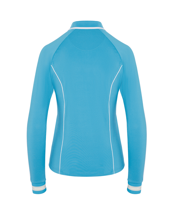 ORIGINAL PENGUIN Sun Protection Long Sleeve Polo OGKSG023 Aquarius