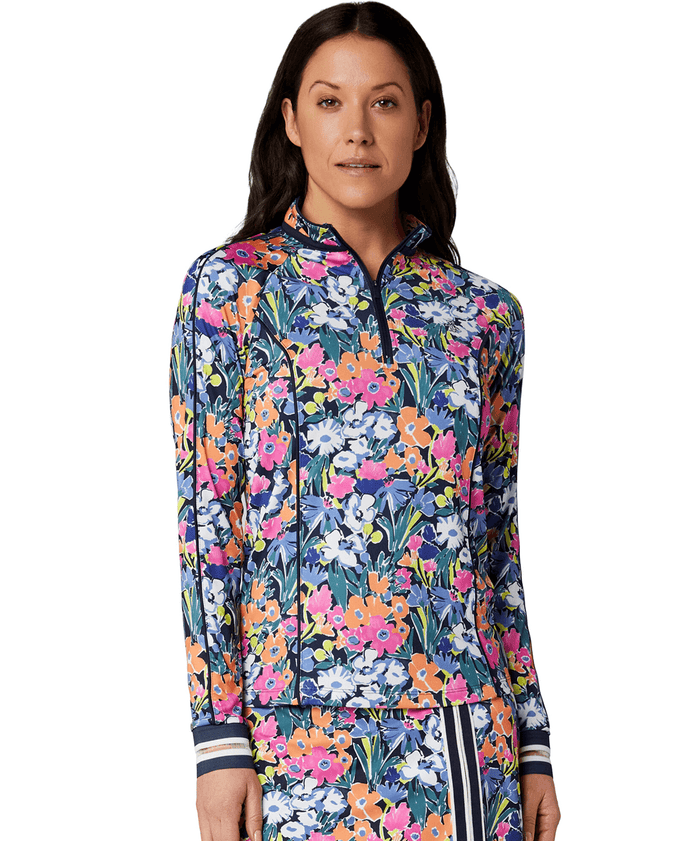 ORIGINAL PENGUIN Sun Protection Long Sleeve Polo OGKSG0A9 Sketch Floral