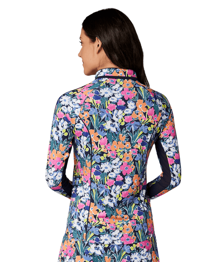 ORIGINAL PENGUIN Sun Protection Long Sleeve Polo OGKSG0A9 Sketch Floral