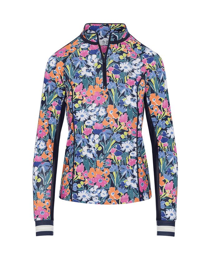 ORIGINAL PENGUIN Sun Protection Long Sleeve Polo OGKSG0A9 Sketch Floral