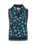 ORIGINAL PENGUIN Textbook Floral Sleeveless Polo OGKSG0C1 Navy