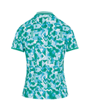 ORIGINAL PENGUIN Spliced Geo Short Sleeve Polo OGKSG0C2 Emerald