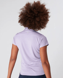 SWING OUT SISTER Amelie Cap Sleeve Polo Digital Lavender