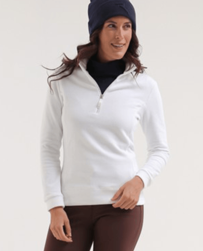 CHERVO Trinidad Soft Fleece Zip Neck Panama White
