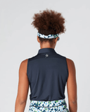 SWING OUT SISTER Amelie Sleeveless Polo Navy
