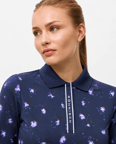 ROHNISCH Warm Team Polo Purple Mountain Bloom
