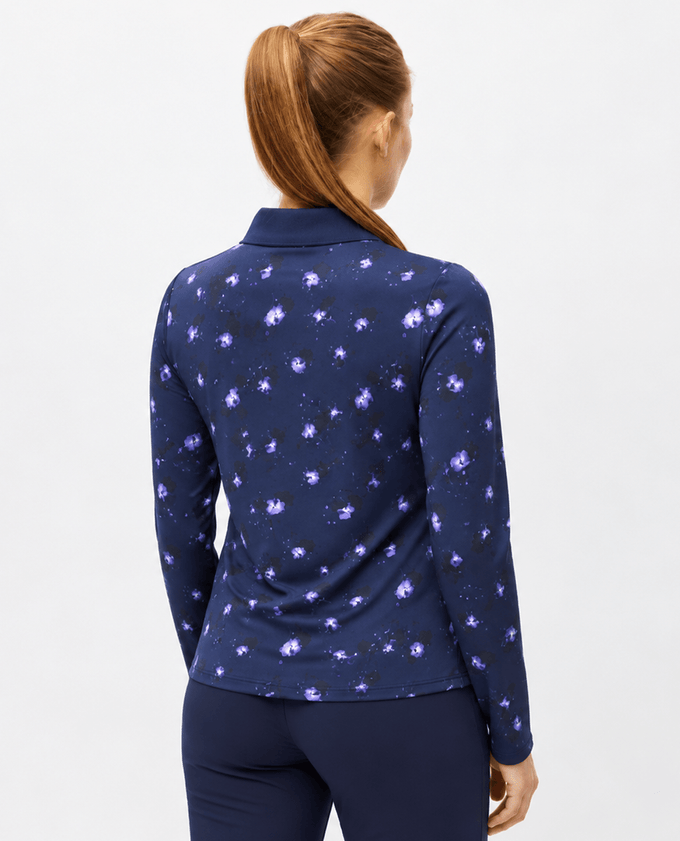 ROHNISCH Warm Team Polo Purple Mountain Bloom