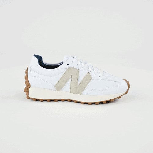 NEW BALANCE Womens 327 Waterproof Golf Shoe - Spikeless White/Tan