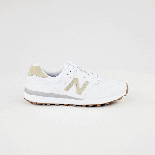 NEW BALANCE Womens 574 Greens V2 Waterproof Golf Shoe White