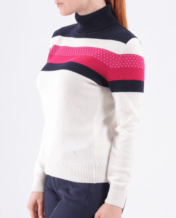 CHERVO Nensi Turtleneck Sweater White