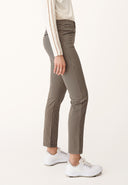 ROHNISCH Smooth Pull On Pants Beige Houndstooth Check