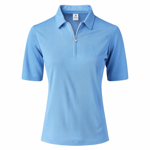 SIZE XS - DAILY SPORTS Macy Half Sleeve Polo 104 Pacific