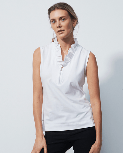 TAILLE XS - SPORTS QUOTIDIENS Polo sans manches Patrice 165 Blanc