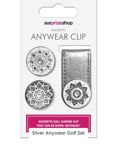 SURPRIZE SHOP Clip marqueur de balle magnétique Anywear Argent