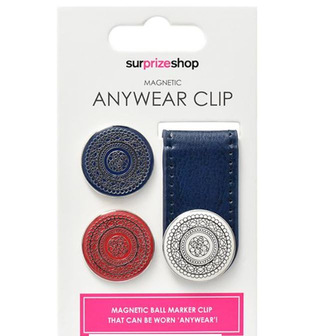 SURPRIZE SHOP Anywear Magnetic Ball Marker Clip Navy