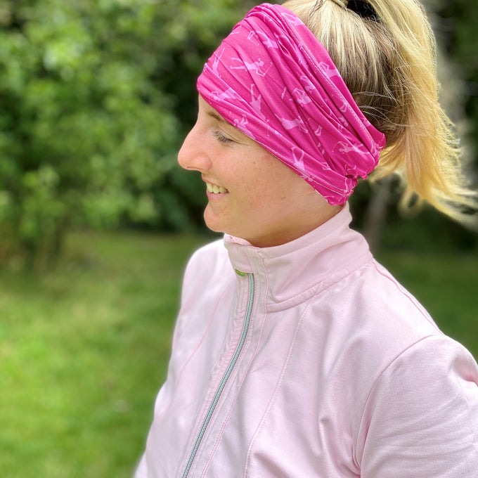Stretch Snood / Face Covering Pink Lady Golfer