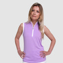 TAILLE XS - Polo sans manches PURE GOLF Bloom 013 Lilas