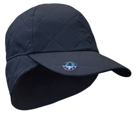 SURPRIZE SHOP Casquette coupe-vent imperméable matelassée pour l'hiver, bleu marine